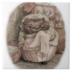 "Mrs Tiggy-Winkle the Igel" von Beatrix Potter Fliese