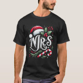 Mrs. und Mr. Santa Couples Matching Christmas Husb T-Shirt (Vorderseite)
