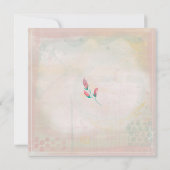 Mrs. und Mrs. Spring Watercolor Gold Geometric (Rückseite)