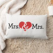 Mrs. und Mrs Two Brides Wedding Gift Lendenkissen (Decke)