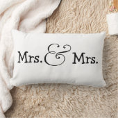 Mrs. und Mrs Two Brides Wedding Gift Lendenkissen (Decke)