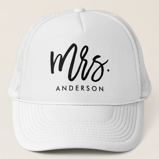 Mrs. Wedding Truckerkappe (Vorderseite)