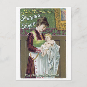 Mrs. Winslows Beruhigungssirup Postkarte