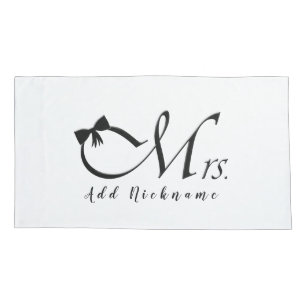 Mrs. with Bow Kissenbezug