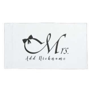 Mrs. with Bow Kissenbezug