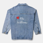 Mrs. with Heart Denim Jacket Jeansjacke (Rückseite)