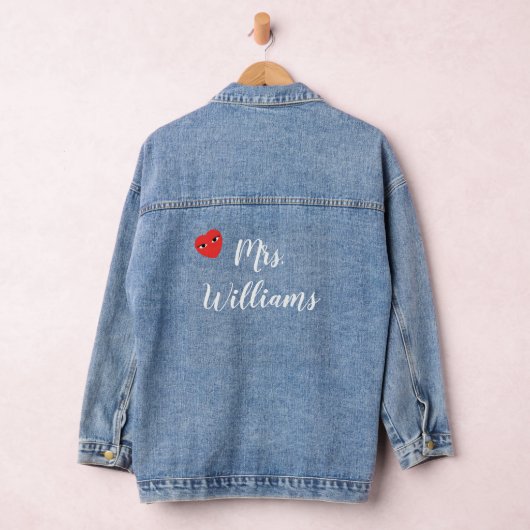 Mrs. with Heart Denim Jacket Jeansjacke (Hangar)