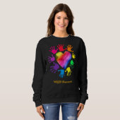 MRSA Awareness Hands MRSA Sweatshirt (Vorne ganz)