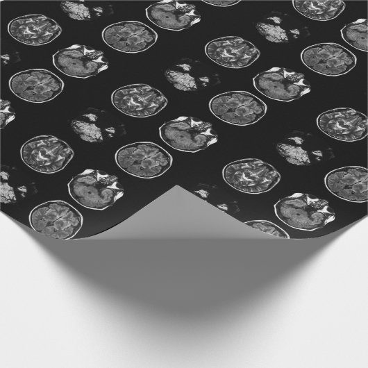 MRT des Gehirns Geschenkpapier (Ecke)