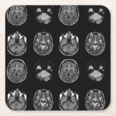MRT des Gehirns Rechteckiger Pappuntersetzer (Vorderseite)