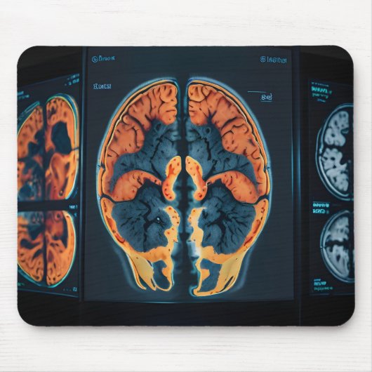MRT-Gehirnscan Mousepad (Vorne)