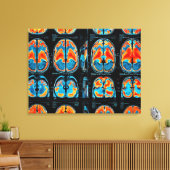 MRT-Gehirnuntersuchung Leinwanddruck (Insitu (Wohnzimmer))