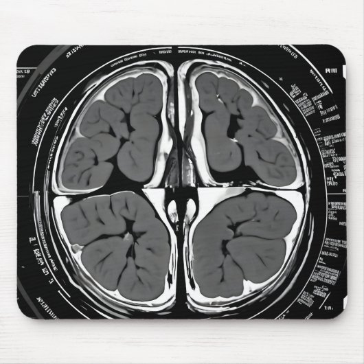 MRT-Gehirnuntersuchung Mousepad (Vorne)