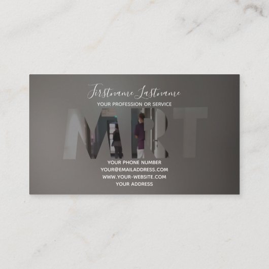 MRT-Röntgenklinik und MRT-Medizinzentrum Visitenkarte (Rückseite)