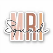 MRT Squad Technologin, Radiologie, MRT Tech Aufkleber (Vorderseite)