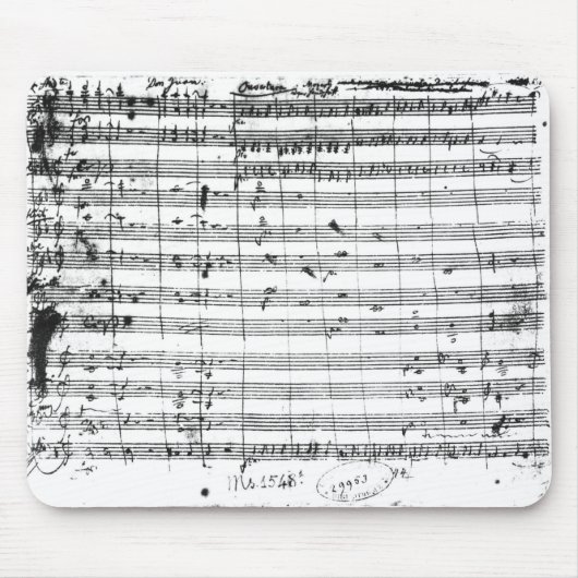 Ms.1548 Ouverture der Oper 'Don Giovanni Mousepad (Vorne)