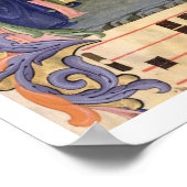 Ms 571 f.6r Historiated initial 'H' depicting the Poster (Ecke)