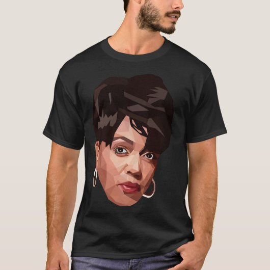 Ms Anita Baker low poly 2d Art Classic T-Shirt (Vorderseite)