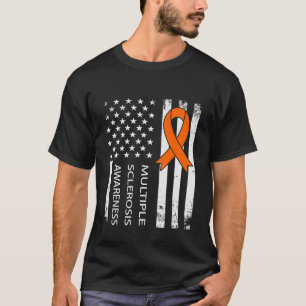 MS Awareness Multiple Sklerose Flag gestört 1 T-Shirt