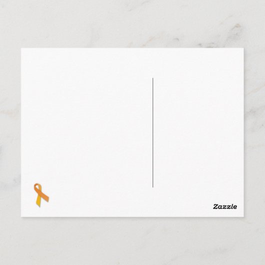 MS Awareness Postcard cuure Multiple Sklerose Postkarte (Rückseite)