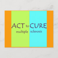 MS Awareness Postcard cuure Multiple Sklerose