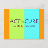 MS Awareness Postcard cuure Multiple Sklerose Postkarte (Vorderseite)