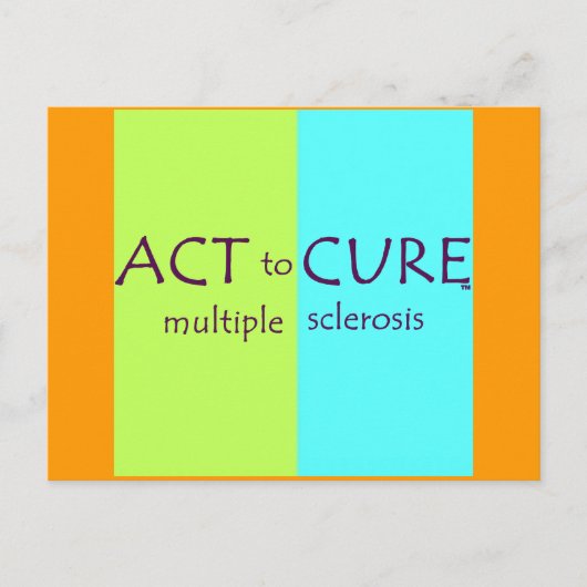 MS Awareness Postcard cuure Multiple Sklerose Postkarte (Vorderseite)