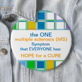 MS Awareness Round Buttons für Multiple Sklerose (Beispiel)