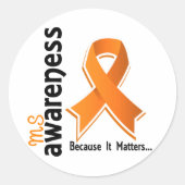 MS-Bewusstsein 5 Runder Aufkleber (Vorderseite)