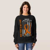 MS Family Fight Aunt Multiple Sclerosis American F Sweatshirt (Vorne ganz)