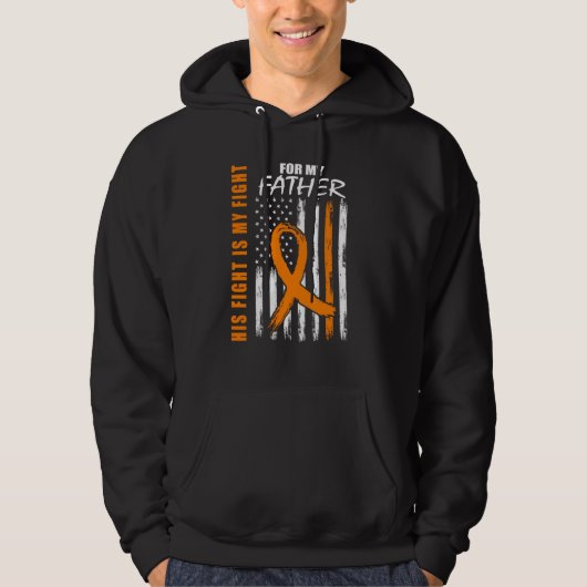 MS Family Fight Father Dad Multiple Sclerosis Amer Hoodie (Vorderseite)