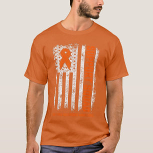 MS Flagge Orange Unterstützerteam Multiple Skleros T-Shirt