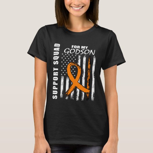 MS Godson Multiple Sclerosis Awareness Flag Godpar T-Shirt (Vorderseite)