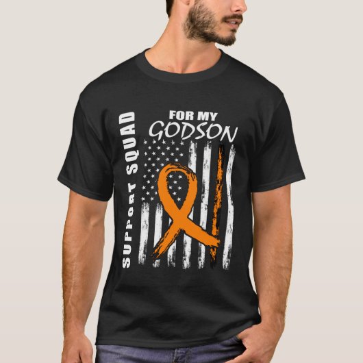 MS Godson Multiple Sclerosis Awareness Flag Godpar T-Shirt (Vorderseite)