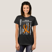 MS Grandma Multiple Sclerosis Awareness US Flag Fa T-Shirt (Vorne ganz)