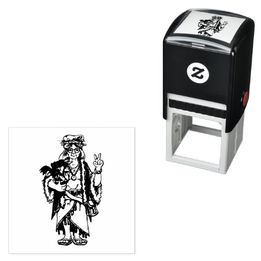 Ms Hippie Santa Permastempel (Beispiel)