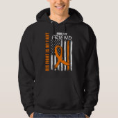 MS His Fight Is My Fight Friend Multiple Sclerosis Hoodie (Vorderseite)