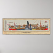 MS Indrapoera Cutaway - Inboard Profil Poster (Vorne)