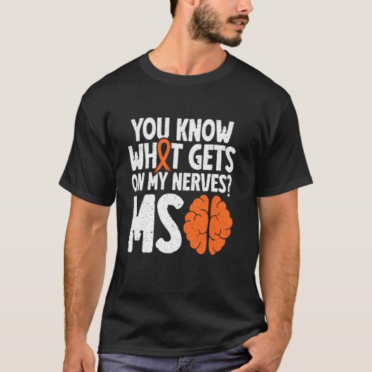 MS-Krieger Multiple Sklerose-Bewusstsein T-Shirt (Vorderseite)
