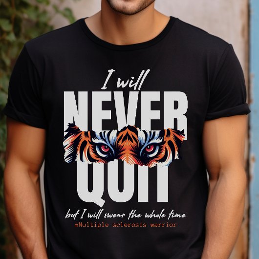 MS Krieger-Unterstützung Geschenk, geben Sie niema T-Shirt