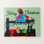 MS. MOUSE MAKES A SANTA HAT PUZZLE (Horizontal)