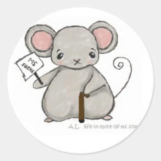 MS MouSe - MS Ist zum Kotzen Aufkleber