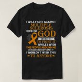 MS Multiple Sclerosis Awareness Orange Ribbon Men T-Shirt (Design vorne)