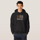 MS Multiple Sclerosis Awareness Orange Ribbon US F Hoodie (Vorne ganz)