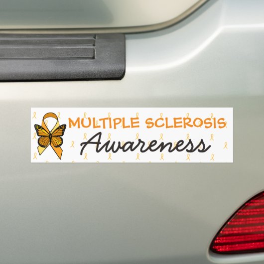 MS Multiple Sklerose Awareness Ribbon Bumper Autoaufkleber (Auf Auto)