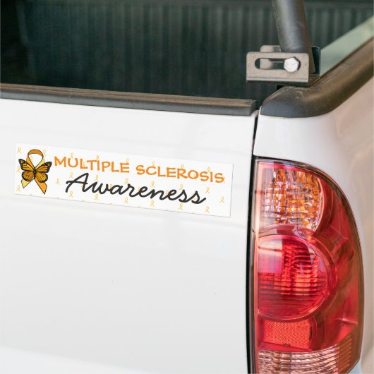 MS Multiple Sklerose Awareness Ribbon Bumper Autoaufkleber (Auf Lkw)