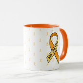 MS Multiple Sklerose Awareness Ribbon Coffee Tasse (VorderseiteRechts)