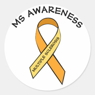 MS Multiple Sklerose Awareness Ribbon Sticker