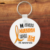 MS Multiple Sklerose I Wear Orange for ME 37 Schlüsselanhänger (Vorderseite)
