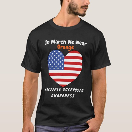 MS Multipler Sklerose März T-Shirt (Vorderseite)